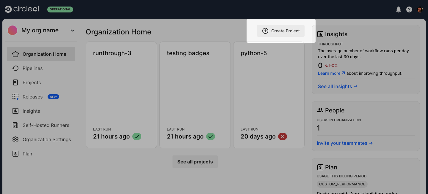 Create a project